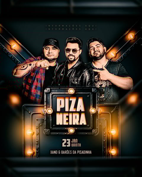 FLYER PIZANEIRA - XAND & BARÕES DA PISADINHA FEED