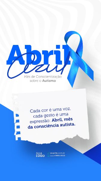 STORY - ABRIL AZUL - CADA COR É UMA VOZ