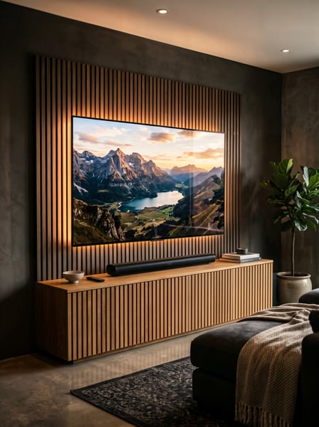 Sala de luxo com uma TV 1