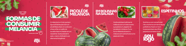 POST CARROSSEL BENEFÍCIOS FRUTA MELANCIA SOCIAL MEDIA