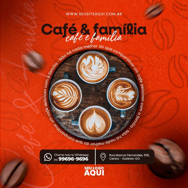 POST FEED | CAFETERIA | CAFÉ | SOCIAL MEDIA | PSD EDITÁVEL