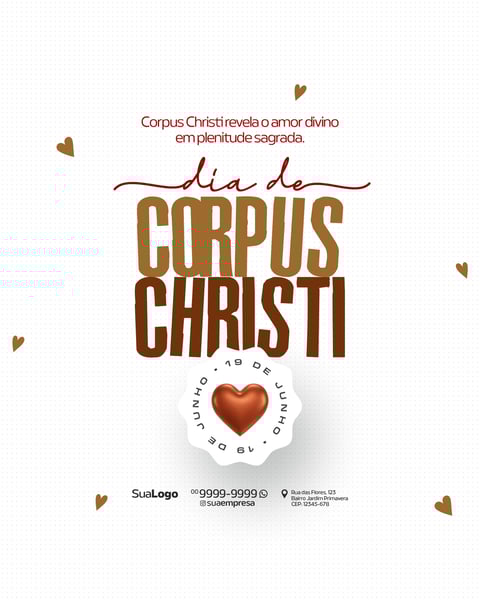 SOCIAL MEDIA DIA DE CORPUS CHRISTI 19 DE JUNHO