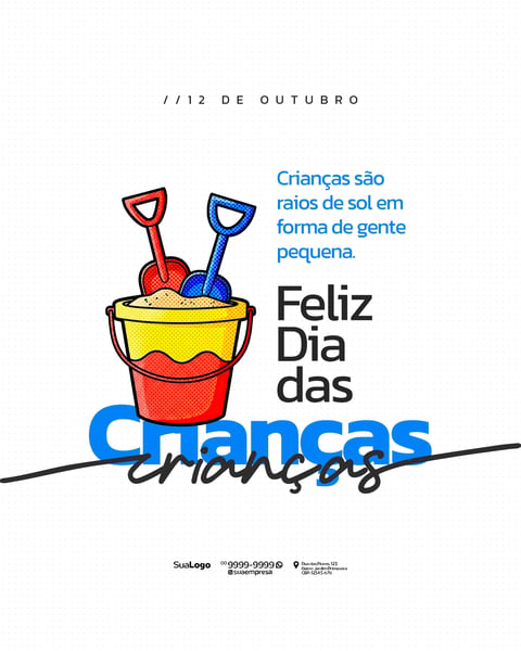 DIA DAS CRIANÇAS 12 DE OUTUBRO 4 SOCIAL MEDIA PSD EDITÁVEL