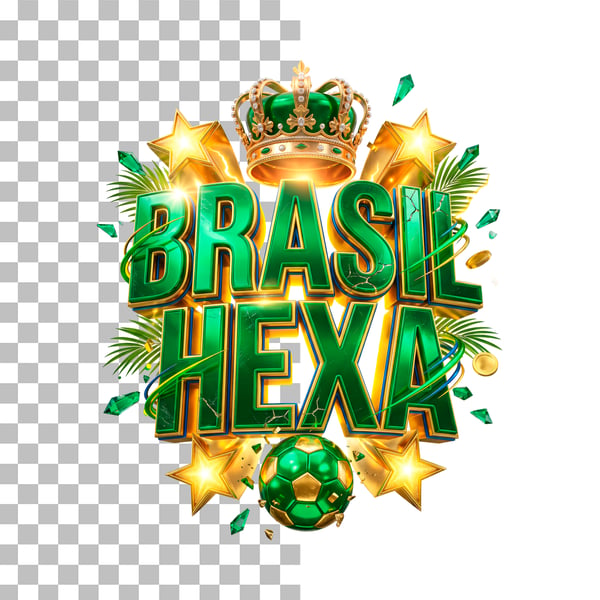 BRASIL HEXA ELEMENTO PSD EDITÁVEL