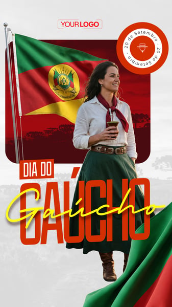 STORY DIA DO GAÚCHO REVOLUÇÃO FARROUPILHA 20 DE SETEMBRO SOCIAL MEDIA PSD EDITÁVEL 11