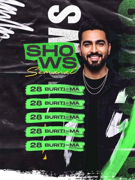 FLYER SHOWS SEMANAL FEED PSD EDITÁVEL