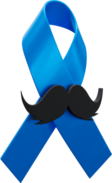 SELO 3D NOVEMBRO AZUL LAÇO COM BIGODE