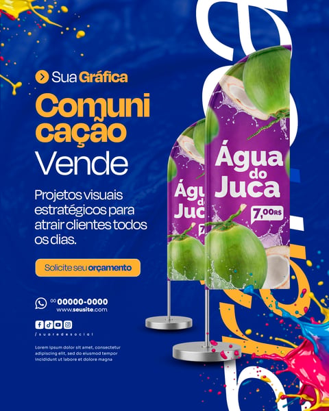 GRÁFICA E COMUNICAÇÃO VISUAL SOCIAL MEDIA PSD EDITÁVEL 3