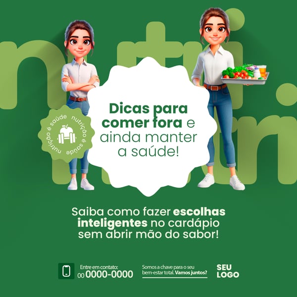 NUTRICIONISTA - DICAS PARA COMER FORA E SAUDÁVEL