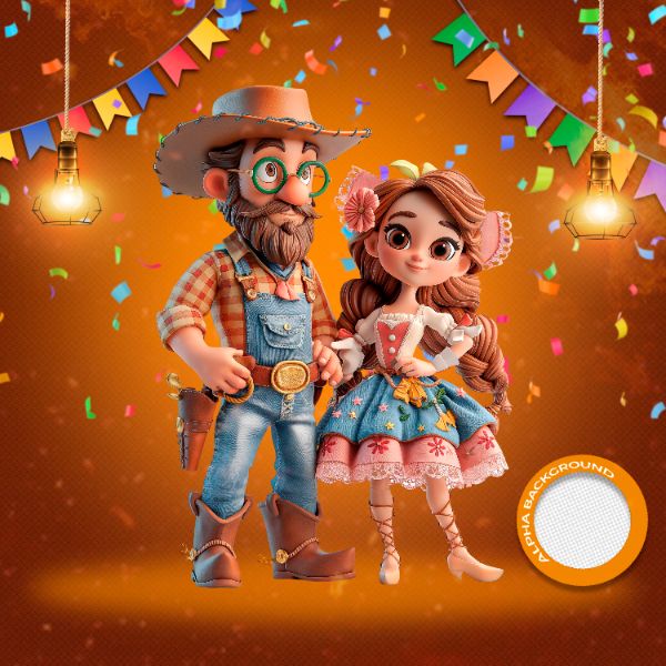 MASCOTES DE FESTA JUNINA MODELO 100