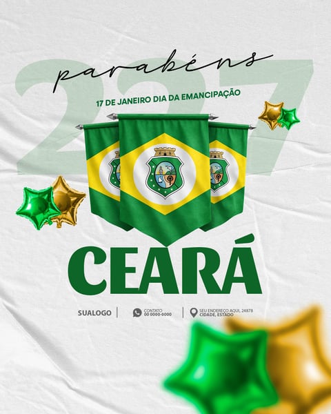 FLYER ANIVERSÁRIO CEARÁ 227 ANOS 17 DE JANEIRO PSD EDITÁVEL 10