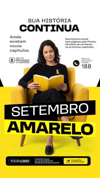 STORY SETEMBRO AMARELO MÊS DE PREVENÇÃO AO SUICÍDIO SOCIAL MEDIA PSD EDITÁVEL 04