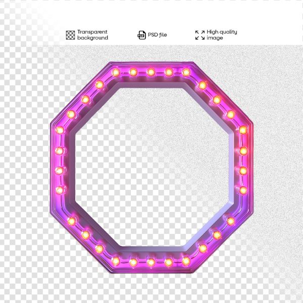 ELEMENTO DE MADEIRA COM LUZES | 3D | PARA COMPOSIÇÃO | IMAGEM SEM FUNDO