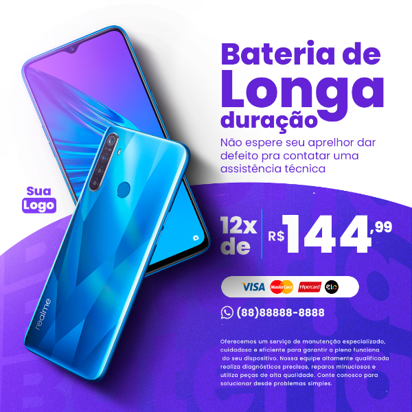 BATERIA DE LONGA DURAÇÃO - LOJA DE ELETRÔNICOS