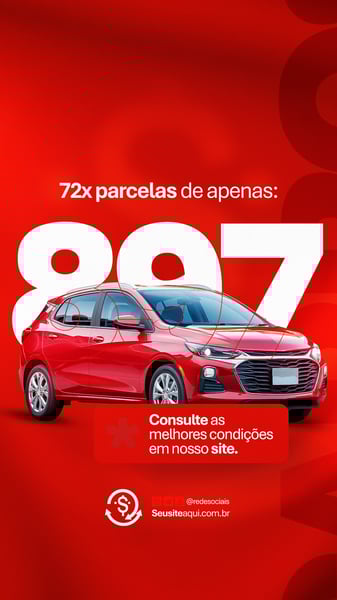 CONSÓRCIO FINANCIAMENTO SEGUROS CONCESSIONÁRIA MOTO CARRO SOCIAL MEDIA PSD EDITÁVEL 12