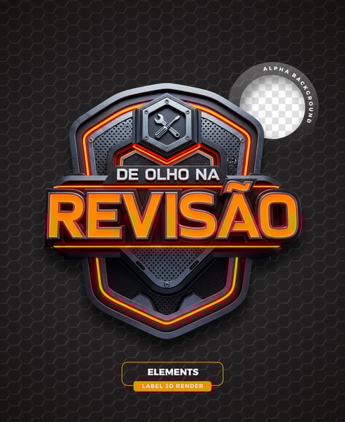 ELEMENTO 3D PARA COMPOSIÇÃO DE ARTES AUTOMOTIVAS MODELO 03