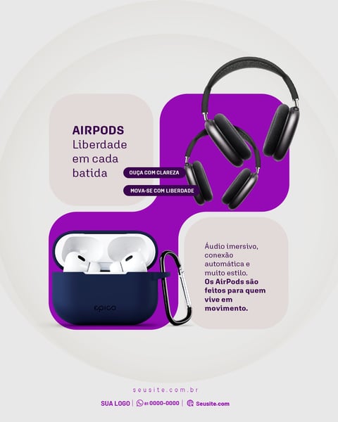 AIRPODS - POST PSD EDITÁVEL
