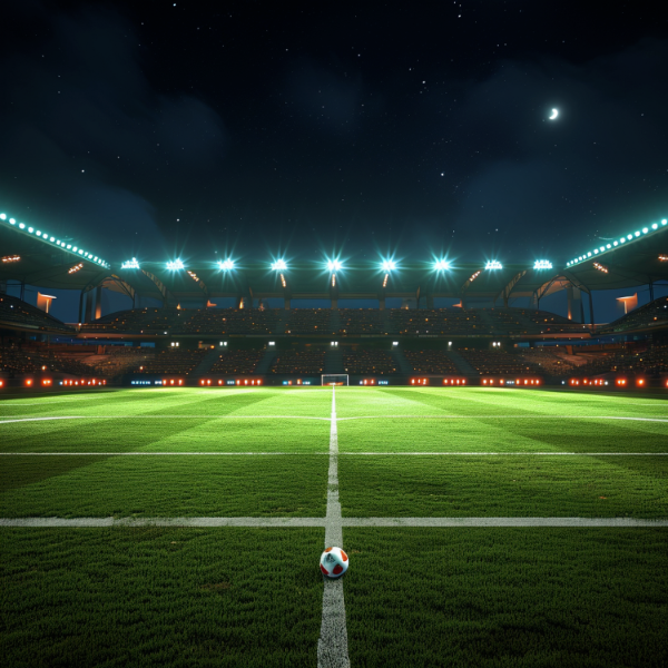 IMAGEM DE ESTADIO COM LUZES PARA COMPOSIÇÃO