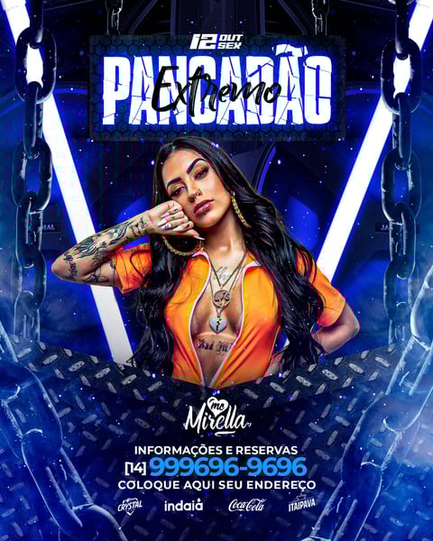FLYER PANCADÃO EXTREMO - MC MIRELLA