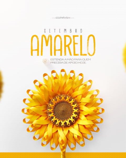 SETEMBRO AMARELO ESTENDA A MÃO PARA QUEM PRECISA DE APOIO HOJE DESTAQUE SOCIAL MEDIA PSD