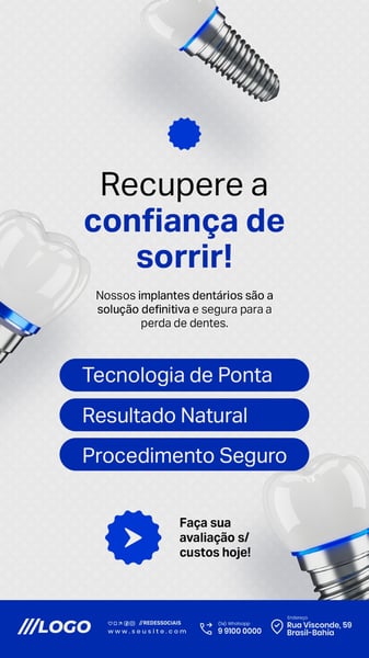 DENTISTA CLÍNICA DENTÁRIA STORY SOCIAL MEDIA PSD EDITÁVEL 4
