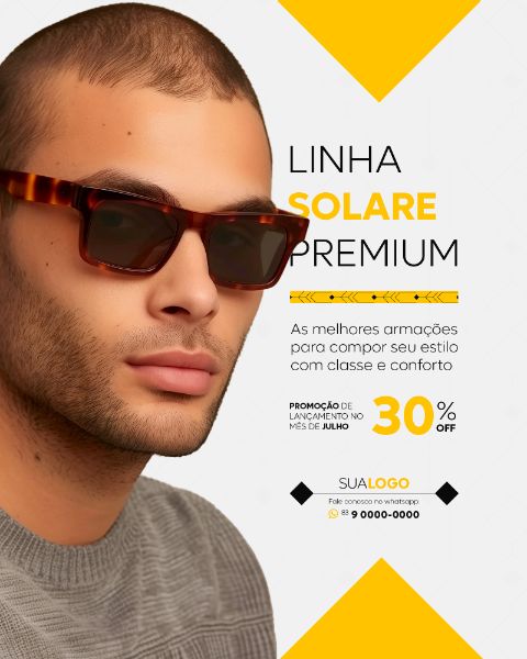 ÓTICA ÓCULOS SOCIAL MEDIA LANÇAMENTO FEED VERTICAL