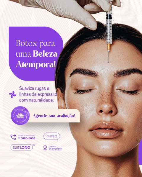 ESTÉTICA CLÍNICA DE BELEZA FEED VERTICAL SOCIAL MEDIA PSD EDITÁVEL