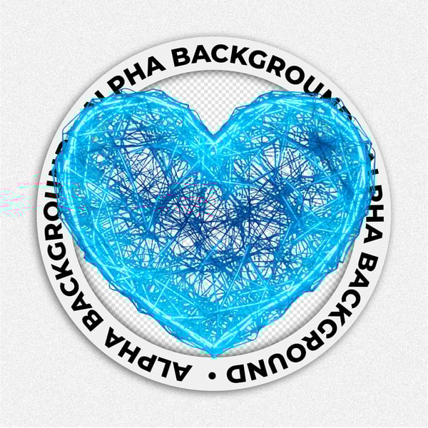 CORAÇÃO FIBRA AZUL 3