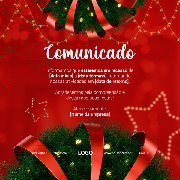 GOZ COMUNICADO RECESSO NATAL SOCIAL MEDIA FEED PSD EDITÁVEL (2)
