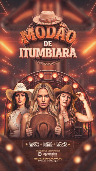 FLYER PARA EVENTOS MODÃO DE ITUMBIARA STORYS