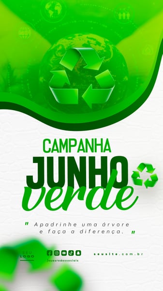 JUNHO VERDE CAMPANHA DE CONSCIENTIZAÇÃO DO MEIO AMBIENTE SOCIAL MEDIA FEED 7
