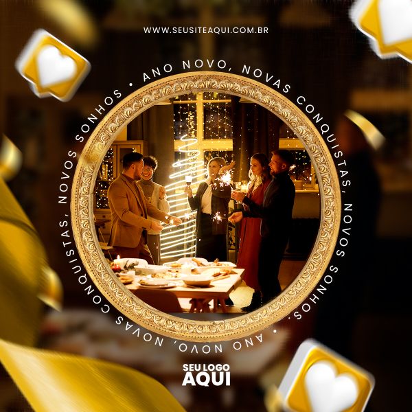 FEED | ANO NOVO | REVEILLON | PSD EDITÁVEL