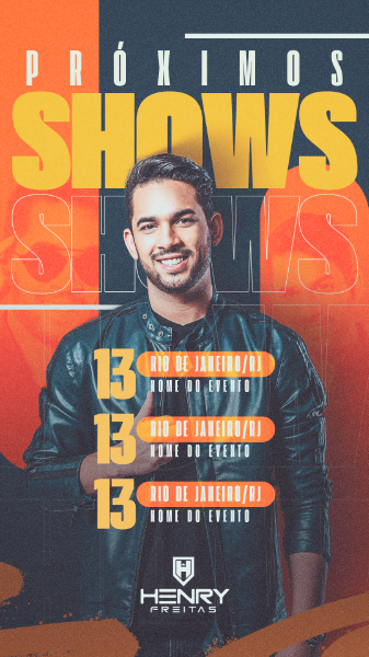 FLYER PROXIMOS SHOWS HENRY FREITAS STORY