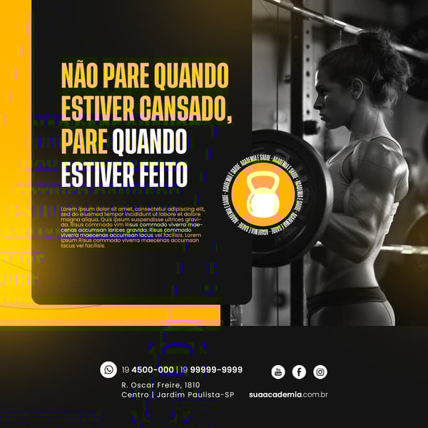ACADEMIA - MOTIVAÇÃO PARA UMA VIDA MELHOR