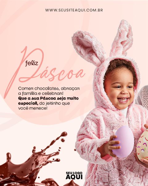 FEED - FELIZ PÁSCOA | PSD EDITÁVEL