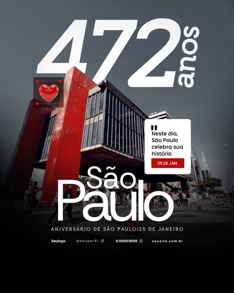 ANIVERSÁRIO DE SÃO PAULO FLYER PSD 3
