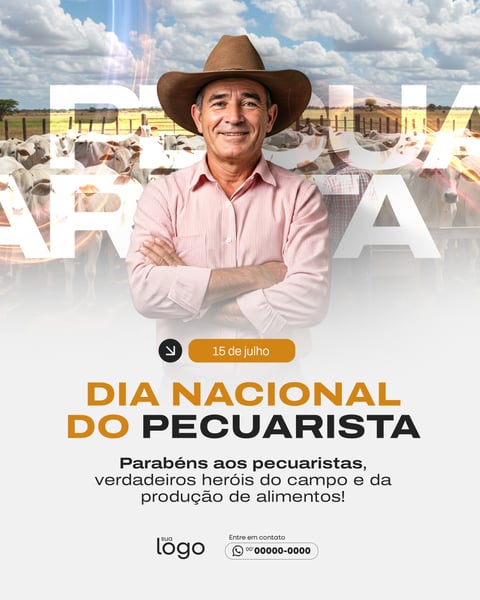 SOCIAL MEDIA 15 DE JULHO DIA NACIONAL DO PECUARISTA