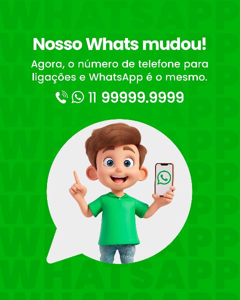 SOCIAL MEDIA ATENÇÃO PARA NOSSO WHATSAPP MUDOU