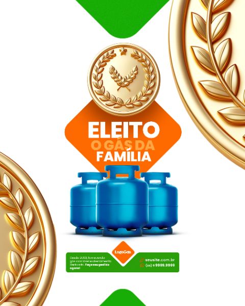 SOCIAL MEDIA - DISTRIBUIDOR DE GÁS - ELEITO O GÁS DA FAMÍLIA