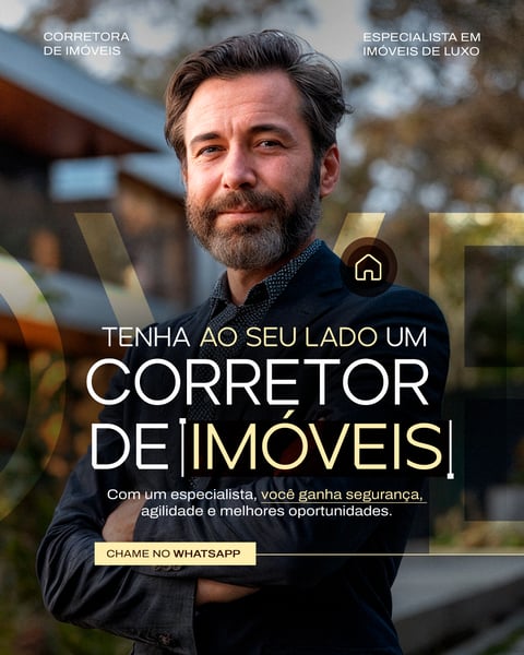 CORRETORA DE IMÓVEIS CORRETOR SOCIAL MEDIA PSD EDITÁVEL