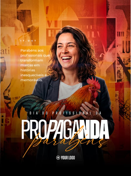 DIA DO PROFISSIONAL DA PROPAGANDA POST SOCIAL MEDIA FLYER PSD EDITÁVEL