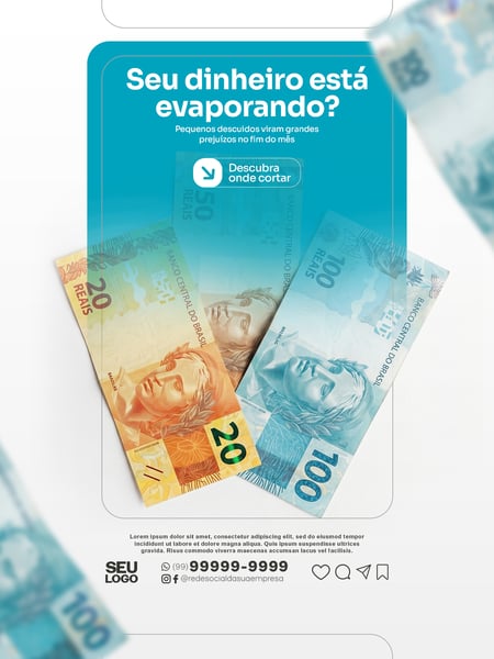 SOCIAL MEDIA ECONOMIA NO DIA A DIA PSD EDITÁVEL 04