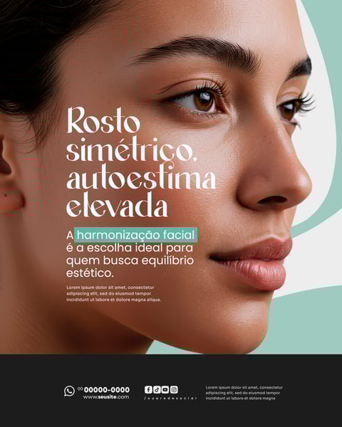 ESTÉTICA HARMONIZAÇÃO FACIAL SOCIAL MEDIA PSD EDITÁVEL 5
