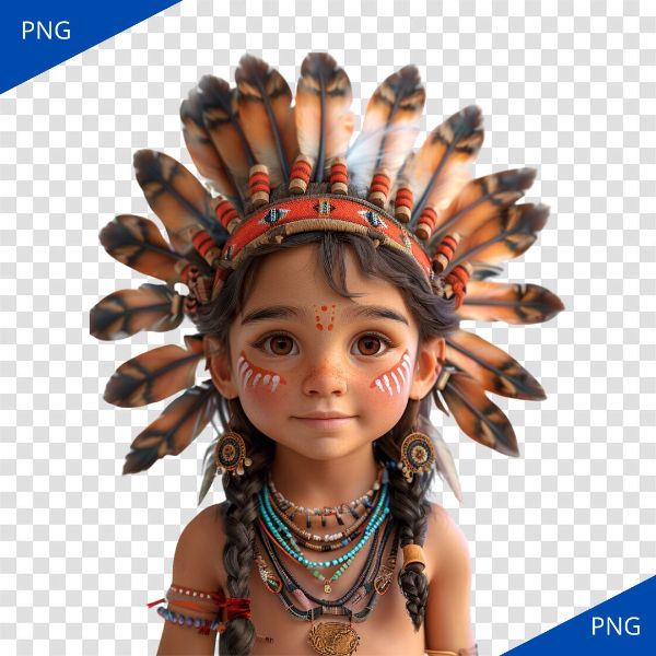 PERSONAGEM INDIO 3D - PNG