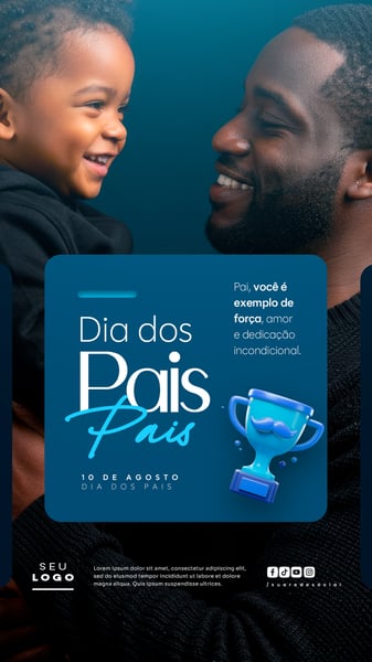DIA DOS PAIS AGOSTO SOCIAL MEDIA POST EDITÁVEL STORY 5