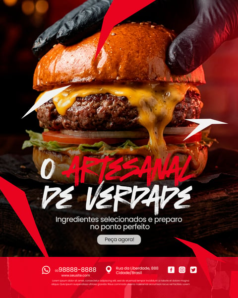 HAMBURGUERIA SOCIAL MEDIA PSD EDITÁVEL 8
