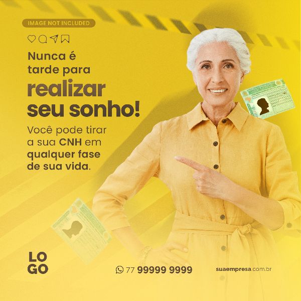 NUNCA É TARDE PARA REALIZAR SEU SONHO - AUTOESCOLA