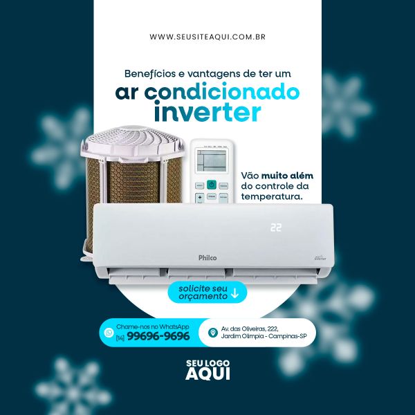 MANUTENÇÃO DE AR CONDICIONADO | SOCIAL MEDIA | PSD EDITÁVEL