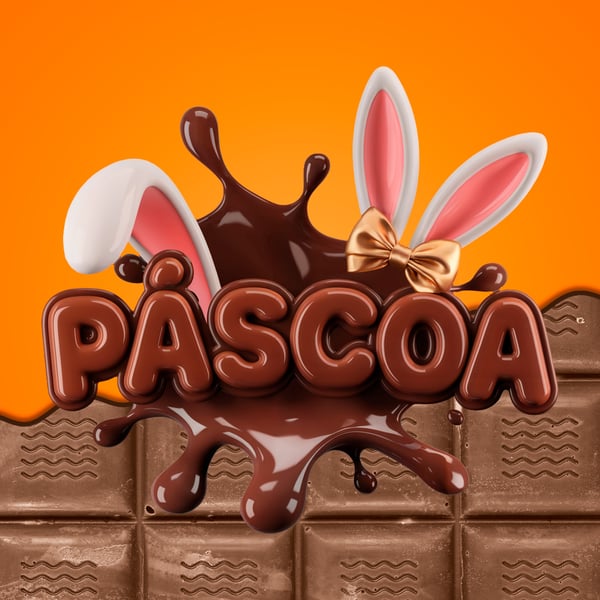 NMO ELEMENTO 3D OARA COMPOSIÇÃO DE ARTES DE PÁSCOA MODELO 15