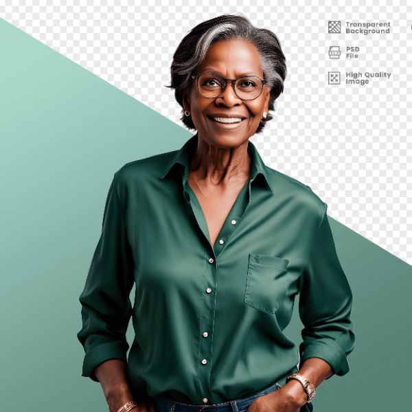 MULHER COM CAMISA VERDE